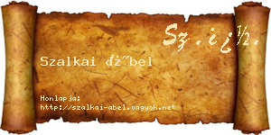 Szalkai Ábel névjegykártya